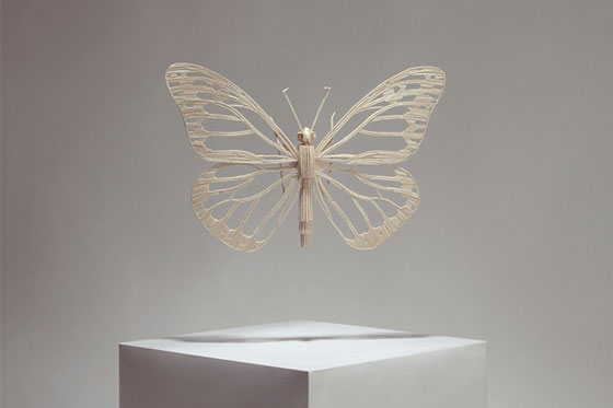 Stick Insects: Delicate Insect Sculptures Made of Matchsticks