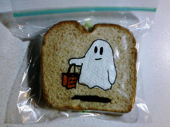 Funny Drawing on Kid's Sandwich Bag Every day Since 2008