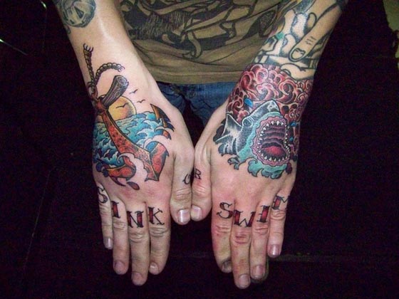 Stunning Hand Tattoo - Reveal Magic when Connect Hands Together