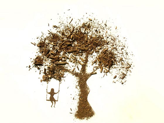 Dirty Little Secrets: Image Created with Dirt by Sarah Rosado