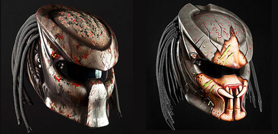 Extremely Cool Predator Motorcycle Helmet by Nitrinos