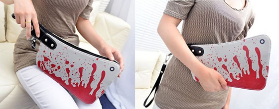 Bloody Cleaver Clutch Purse: Perfect Accessory for Halloween