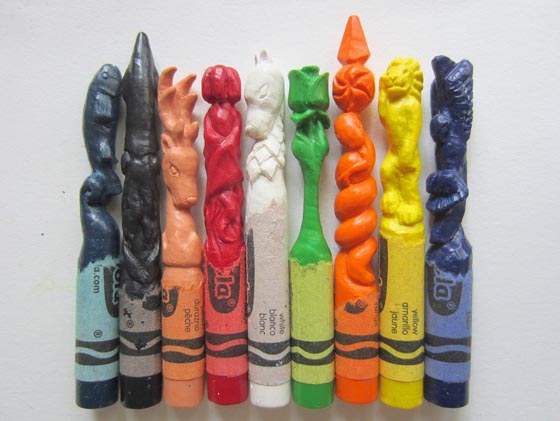 Intricate Crayon Sculpture by Hoang Tran