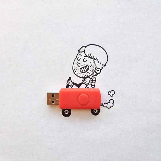 Funny and Creative Interactive Illustration by Alex Solis