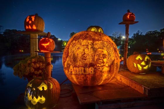 Incredible Jack-O-Lanterns Made by Crew from Passion for Pumpkins