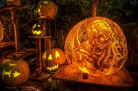 Incredible Jack-O-Lanterns Made by Crew from Passion for Pumpkins