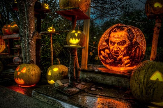 Incredible Jack-O-Lanterns Made by Crew from Passion for Pumpkins