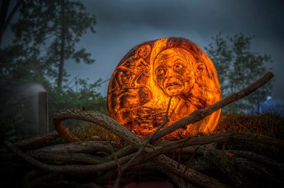 Incredible Jack-O-Lanterns Made by Crew from Passion for Pumpkins
