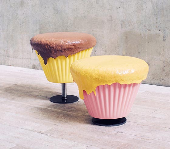 Sweeties Furniture: Cupcake Stool and Biscuit Table