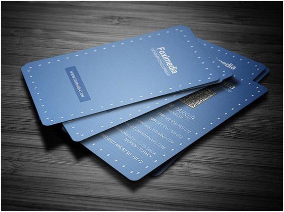 30 Amazing Blue Business Cards Designs