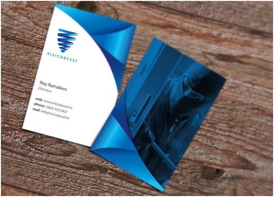 30 Amazing Blue Business Cards Designs