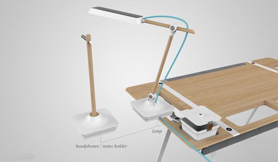 Modular Concept Desk for Organizationally Obsessed by Francois Dransart