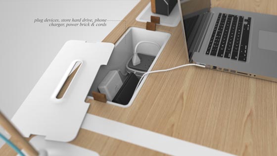 Modular Concept Desk for Organizationally Obsessed by Francois Dransart