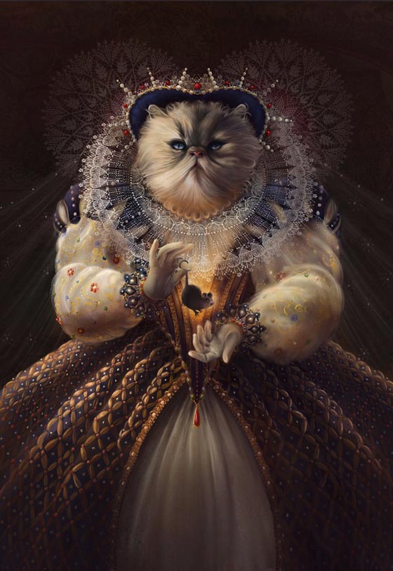 Animals From History: Creative and Playful Illustrations of Famous Character Portrayed by Cat or Dog