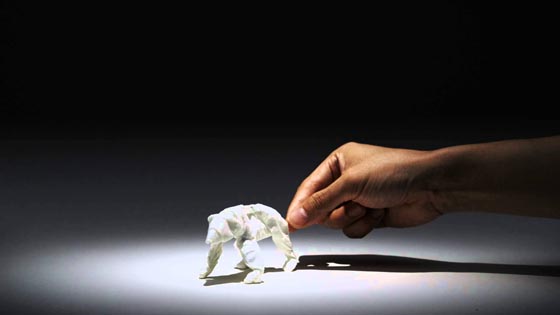Tissue Paper Animal in Life: Creative Stop Motion for Japanese Paper Company