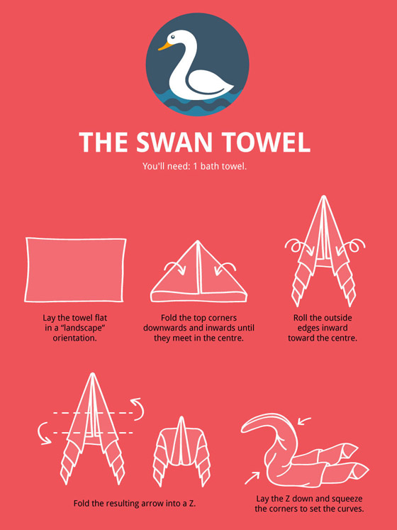 Towel Animal Folding Infographic Ultimate Guide to Create