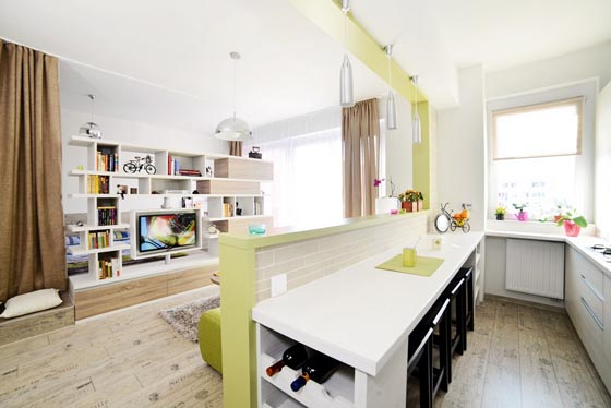 Creatively Convert 40 Square Meter into Two Rooms