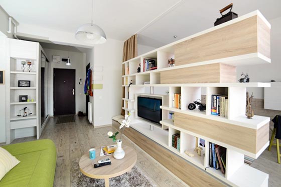 Creatively Convert 40 Square Meter into Two Rooms