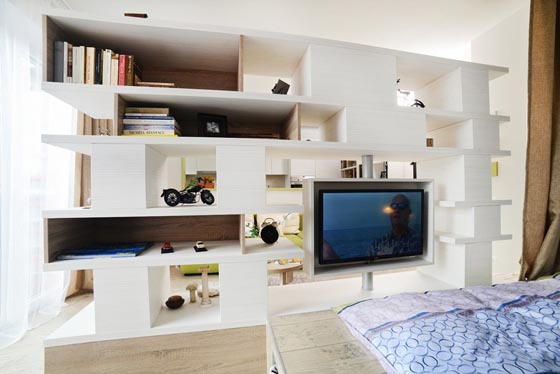 Creatively Convert 40 Square Meter into Two Rooms