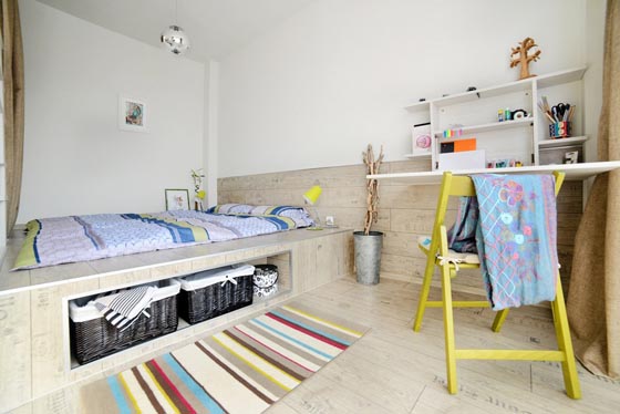 Creatively Convert 40 Square Meter into Two Rooms