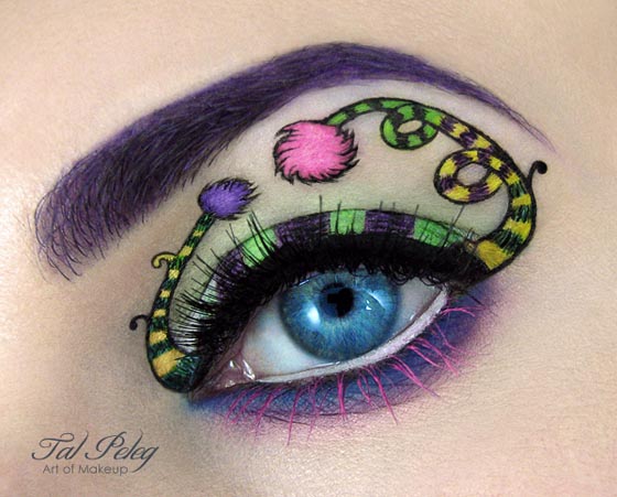 Creative and Unusual Eye Makeup Art by Tal Peleg