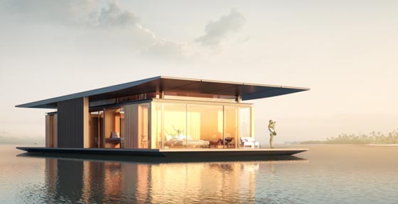 Floating House: a Mobile House for People who Appreciate Freedom and Nature