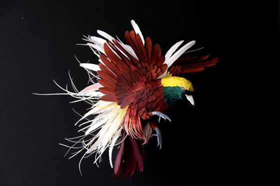 Life-size 3D Paper Birds from Diana Beltran Herrera