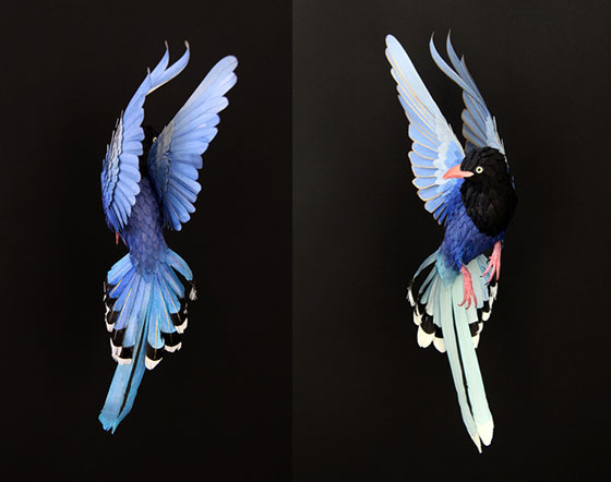 Life-size 3D Paper Birds from Diana Beltran Herrera