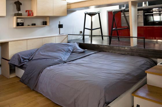 Small Apartment Built on 130 Square Feet Surface