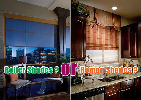 Which Window Treatment is Right for You, Roman or Roller Shades?