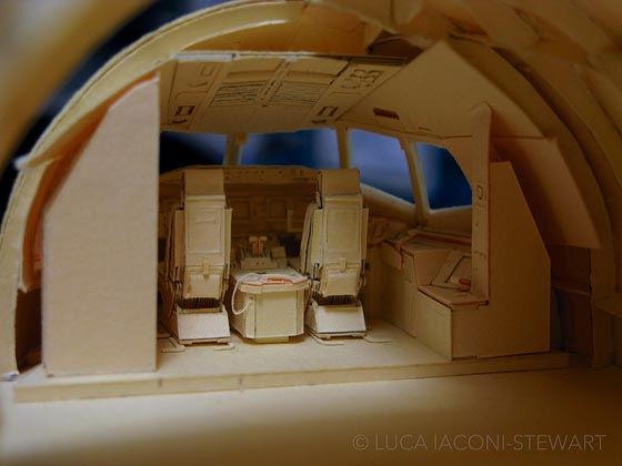 Highly Detailed 1:60-Scale Boeing 777 Paper Model by Luca Iaconi-Stewart