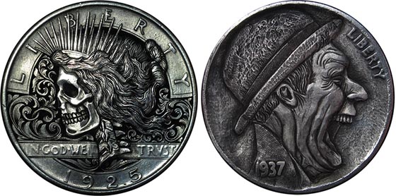 Amazing Miniature Sculpture Carved Into Coin by Paolo Curcio