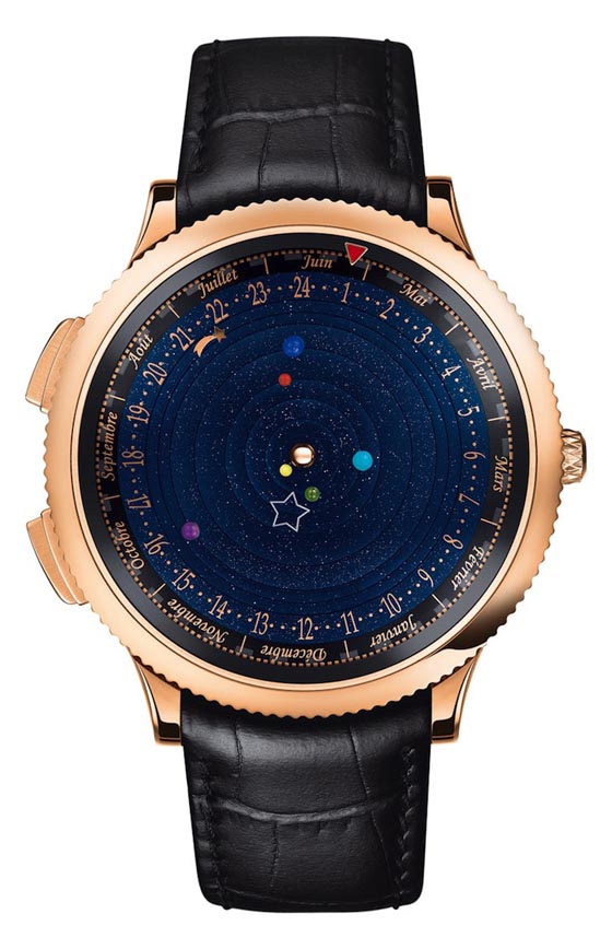Gorgeous Astronomical Watch Displaying Six Planets Closest to The Sun