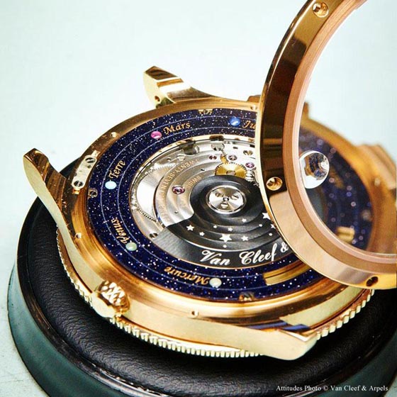 Gorgeous Astronomical Watch Displaying Six Planets Closest to The Sun