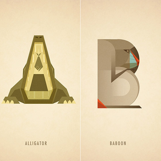 Adorable Alphabet Letters Inspired By Animals