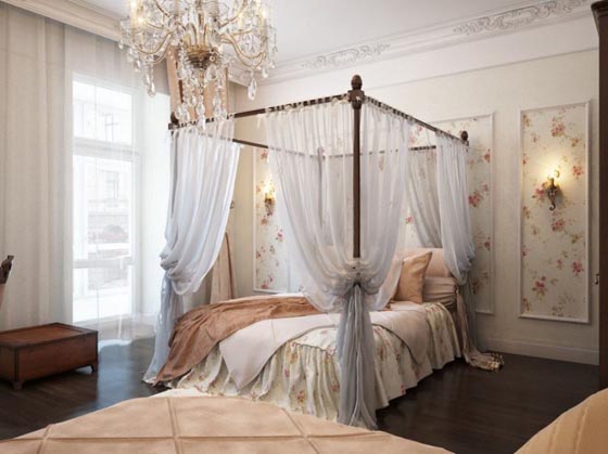 45 Beautiful Bedroom Decorated with Canopy Beds