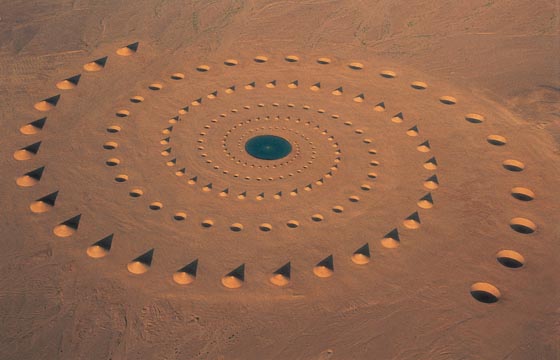 Desert Breath: Land Art Installation in the Sahara Desert