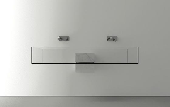 Minimalist Bathroom Glass Sink with Surreal looking