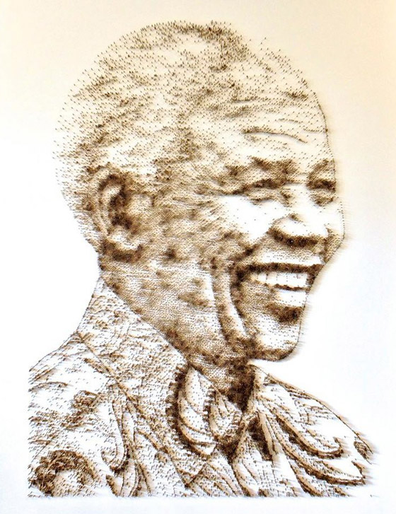 Amazing Hammer & Nail Stippling Artworks by David Foster