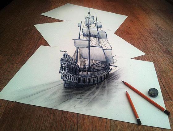 Optical Illusion: New 3D Illustrations by Ramon Bruin