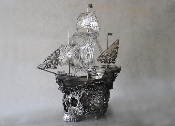 Beautifully Detailed Metal Sculptures by Alain Bellino