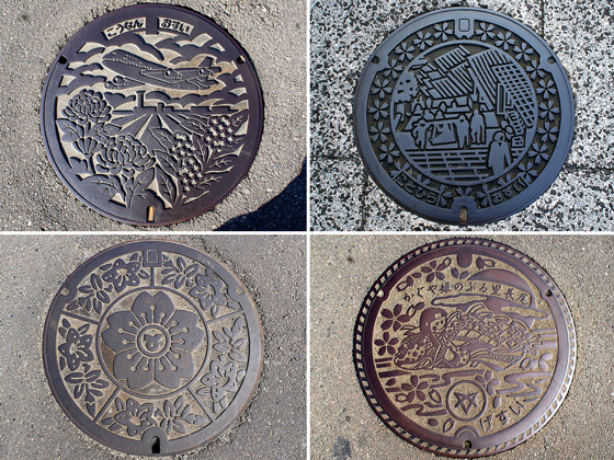 Artistic Manhole Covers in Japan