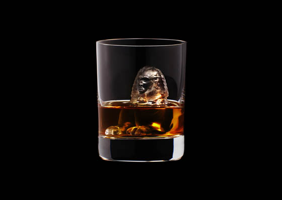 World's First 3D-milled Ice Cube by Suntory