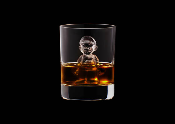 World's First 3D-milled Ice Cube by Suntory