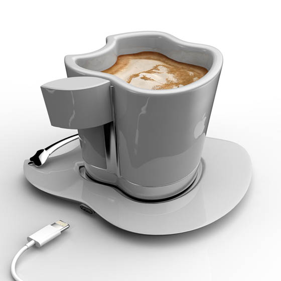 Apple iCup: an USB Warming Coffee Mug Concept