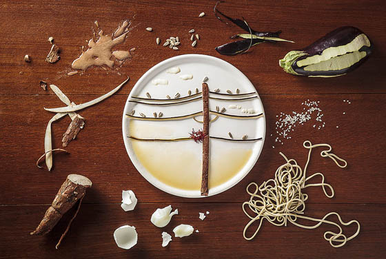 A Tribute to Budgie: Ingenious Food Illustration by Anna Keville Joyce