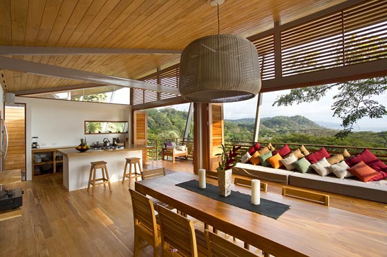 Flotanta House: Exotic Wooden House Floating Above The Hillside