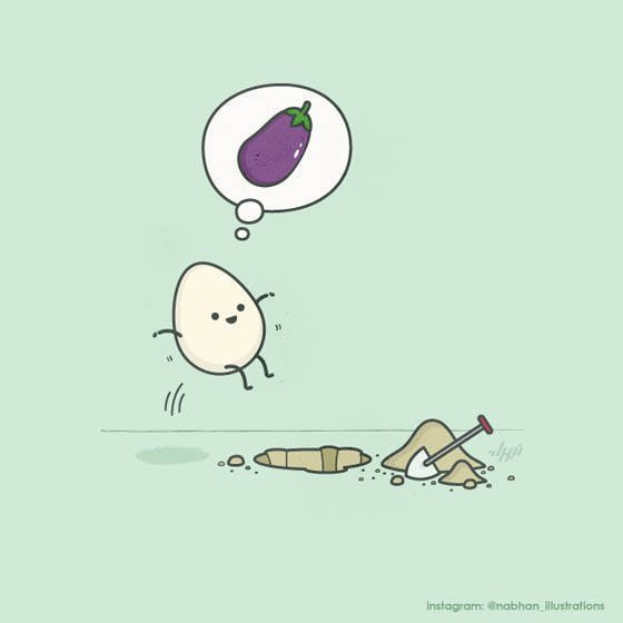 Cute and Clever Illustration by Nabhan