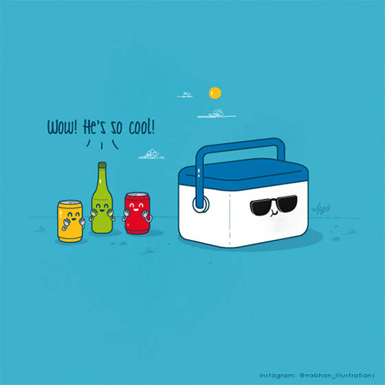 Cute and Clever Illustration by Nabhan