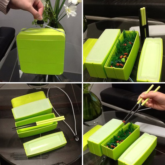 vertical lunch box